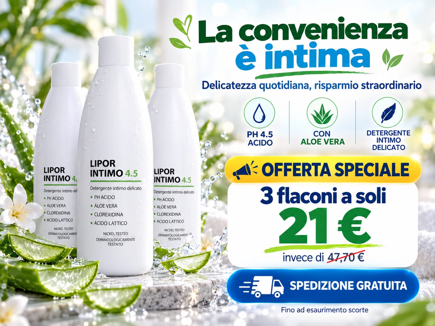 3 Confezione di Lipor Intimo 4.5